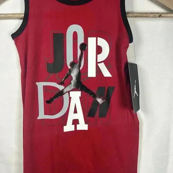 Jordan Jumpman baby bodysuit romper red black 18 months NEW - Picture 1 of 5